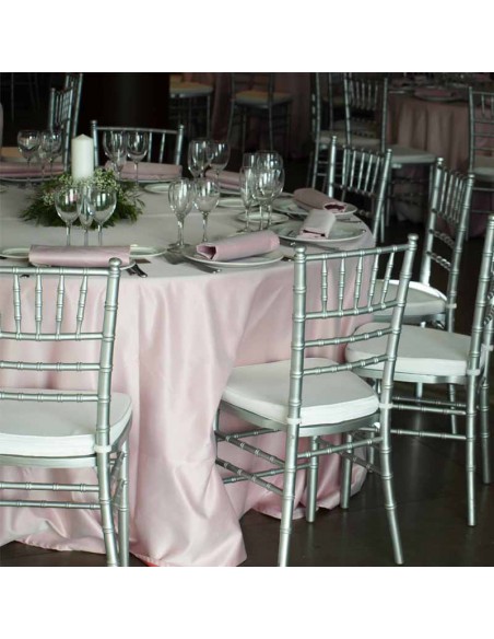 Mantel rosa pastel rectangular 240x350 cm
